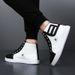 Men's Autumn New High Top Men's Korean Version White Board Student Sports Casual Shoes Trendy_vogvips.com