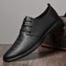 Slip-On Single Summer Round Toe Genuine Business Formal Leather Breathable Casual Men's Trendy Lazy Shoes_vogvips.com