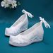 Bow Hanfu High Heels, Single Embroidered Cloth Upturned Few Summer Women's Shoes, Ancient Style_vogvips.com