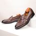 Cross-Border Plus Size New European And American Business Shoes British Penny Loafers Slip-On Genuine Leather Moccasins_vogvips.com
