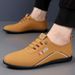 Men's Spring New One Step Lightweight Breathable Casual With Bottom And Soft Surface - Business Fashion Leather Shoes_vogvips.com