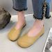 2025 Autumn New Flat Soft Sole Slip-On Loafers, Shallow Mouth Moccasins, Women's Shoes For Pregnant Women_vogvips.com