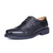 Minimalist Slip-On Three-Joint Cowhide Lace-Up Business Three-Section Formal Security Work Three-Point Leather Shoes_vogvips.com