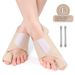 Bunion Corrector For Day & Night Wear – Adjustable Toe Alignment Sleeve With Metal Support (Soft OK Fabric, Fits With Shoes)_vogvips.com