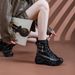 7CM High Appearance-level Platform Marten Boots For Women,2025 Newstyle Mid-calf Fashionable Slim Boots, Suitable For Petite Individuals To Slim Down._vogvips.com
