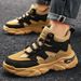Men's Shoes Retro High Top Sneakers For Men In Autumn And Winter For Students In Color Matching Trendy Thick Soled Height Enhancing Daddy Shoes_vogvips.com