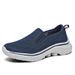 Cross-border Large Size 48 Popular Casual Shoes, Fly-knit Slip-on Men's Loafers, Summer Mesh Sneakers_vogvips.com
