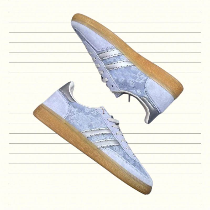 Saamode Vintage Low Top Sneakers Floral Fabric Suede Trim Gum Outsole
_vogvips.com
