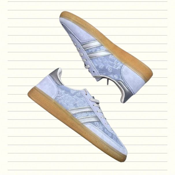 Saamode Vintage Low Top Sneakers Floral Fabric Suede Trim Gum Outsole
_vogvips.com