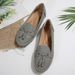 European American Style Flat-soled Tassel Loafers Women, 2025 Spring And Autumn New Model, Black Bowknot Soft-soled_vogvips.com