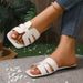 2025 Summer New Solid Color Lightweight Square Open-toed Casual Slippers Women's Flat Sandals_vogvips.com