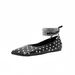 Women's Plus Size Rhinestone Ballet Style Flat Comfortable Legging Shoes Similar To Niche_vogvips.com
