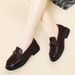 One-step-on Women's Shoes, All-matchable Black Flats_vogvips.com