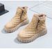 New Style Women's Cotton Boots With Fleece Mid-top Cotton Shoes And Women's Snow Boots_vogvips.com