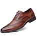 Euro Step New Large Size Men's Brogue Carved Business Formal Fashion British Casual Leather Shoes For Men_vogvips.com