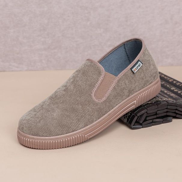 Shoes Men's 2025 Spring New Comfortable Soft-soled One-pedal Canvas Shoes Breathable Non-slip Single Shoes Outdoor Shoes_vogvips.com