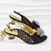 Women's open-toe shoe bag set hollow design shoes to wear for a party or wedding_vogvips.com