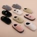 Home Cotton Slippers For Women, Autumn And Winter New Styles, Suitable For Indoor And Outdoor Wear, Thick Bottom Anti Slip And Plush Warm And Cute_vogvips.com