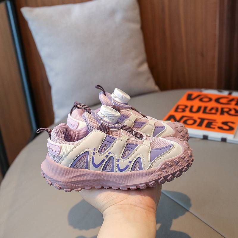 New-1 Children's Sports Shoes For Autumn And Winter 2025 With Rotating Buttons For Girls_vogvips.com