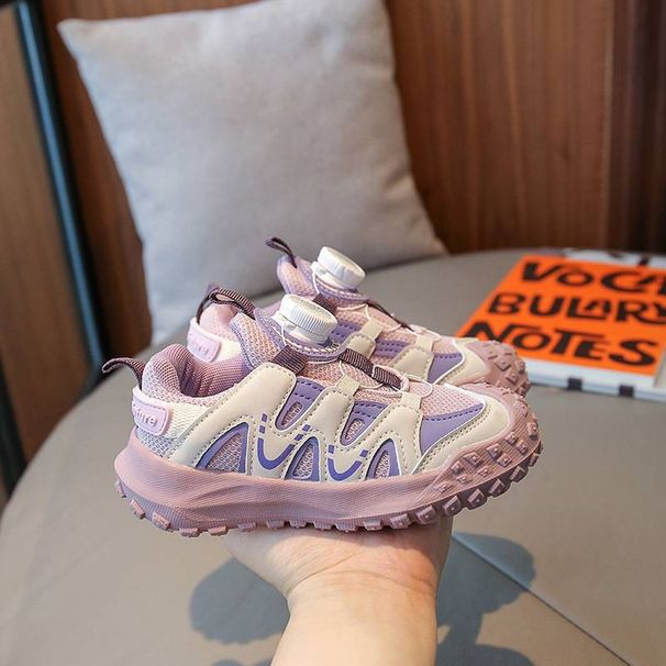 New-1 Children's Sports Shoes For Autumn And Winter 2025 With Rotating Buttons For Girls_vogvips.com