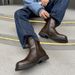 Side Zipper Thick Sole Heightening Martin Boots Retro Tooling Boots Heightening Short Boots_vogvips.com