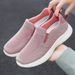Women's Spring New Versatile Flat Bottomed Lazy Mom's Shoes, Polyurethane Couple's Casual Shoes_vogvips.com