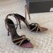 2024 Summer Rhinestone Brown Stiletto Satin Open-Toe Pointed Toe One-Strap Cross Thin Strap Sandals Women High Heels_vogvips.com