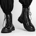 European Warm Series Martin Autumn High-Top Thick-Soled Motorcycle Work Black Men's Mid-Top Trendy Shoes British Style Leather Boots_vogvips.com