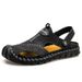 First Layer Cowhide Pure Cowhide Sandals Men's Summer Men's Sandals Casual Baotou Beach Shoes Men's Sandals Men's Shoes_vogvips.com
