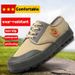 Simple Men's Shoes, Canvas Work Shoes For Construction Sites, Durable Farm Shoes, Rubber-soled Yellow Sneakers, Outdoor Casual Sports Shoes_vogvips.com