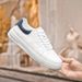 Men's Board Shoes Boys Casual Shoes Four Rubber Sole Leather White Shoes_vogvips.com
