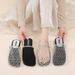 Women's Open-Toe Mesh Half-Slippers For Outdoor Wear, 2026 Summer New Style, Thick-Soled Roman Hollow Breathable_vogvips.com