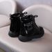 Children's Martin PU Leather Girls' 2025 Autumn New British Style Boys' Short Toddler Single Boots_vogvips.com
