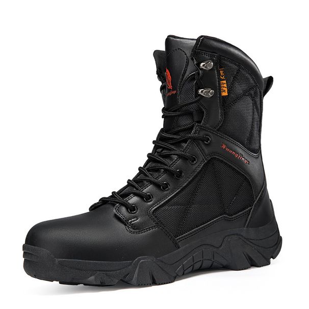 Special Forces Mountaineering Large Shoes Steel Head Combat Boots High Top Boots Desert Tactical Boots_vogvips.com