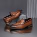 N3193 Genuine Leather Versatile Business Casual Shoes Autumn New Soft Sole Slip-On Loafers For Men_vogvips.com