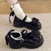 Mary Jane's Exquisite Comfortable Women's 2025 Spring And Summer New Versatile Thick Soled Butterfly Bow Single Shoes_vogvips.com