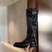 Autumn And Winter New Style High-top Boots For Women,water-washed Horse Leather,round Toe,leather Strap Buckle,thick-soled,long-leg,knight-style Boots_vogvips.com