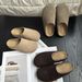 Autumn-Ready Suede-Style Slides – Slip-On, Anti-Slip & Relaxed Fit (Brown, Beige, Khaki, Sizes 35-40)_vogvips.com