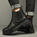 Martin Boots Men's High-top Velvet Casual Leather Shoes Men's Genuine Leather Mid-top Chelsea Boots_vogvips.com
