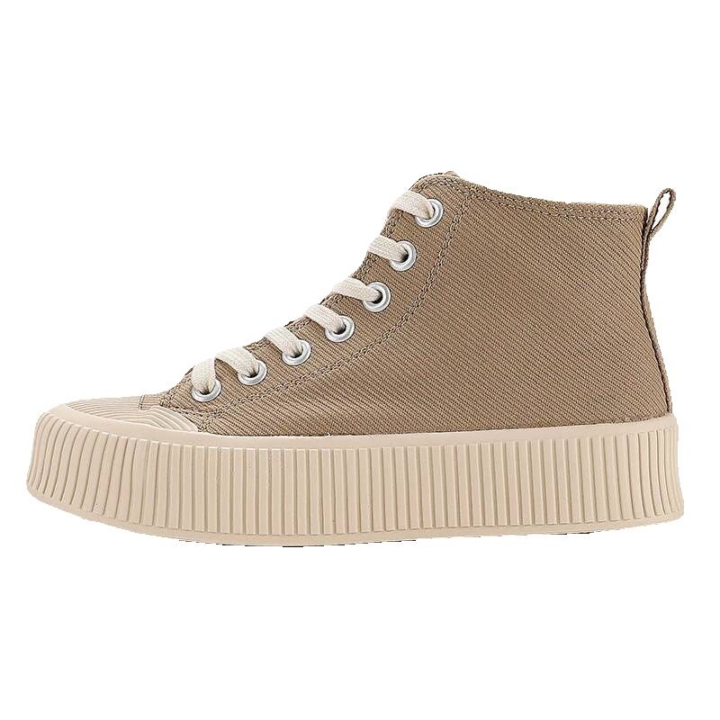 Feiyue High-Top Women's Shoes Casual Platform Sole Height-Increasing Canvas Shoes Dafu Feiyue Official Official Store_vogvips.com