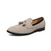 Suitable For All Seasons Suede Leather Slip-On Loafers Men's Business Casual Nightclub Hairstylist Trendy Shoes_vogvips.com