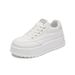 Little White Shoes Female Students Thick-soled Heightening Shoes Sports Board Shoes Casual_vogvips.com