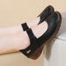 Retro Perforated Cowhide Upper Sandals With Velcro Fastening, 2.5 Cm Low Heel, Versatile And Breathable, Suitable For Casual Wear, Women's Shoes._vogvips.com
