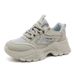 QRJ02 New 2024 Spring/Summer Versatile Dad Casual Mesh Shoes Breathable Height-Increasing Thick-Soled Women's Sneakers_vogvips.com