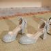 Women's Bridal Mary Jane Pumps - Chunky Heel Wedding Shoes With Pearl & Bow Decor, Square Toe & Ankle Strap_vogvips.com