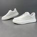 Men's Leather Small White Trendy Fashionable And Versatile Casual Shoes, Breathable Men's Board Shoes_vogvips.com