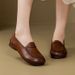 Mom Shoes Soft Sole One Pedal Single Shoes Women's Season Comfortable Soft Beef Tendon Sole Flat Sole Women's Shoes Medium Single Shoes_vogvips.com