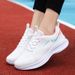Women's Sneakers New Breathable Casual Lightweight Soft Sole All-Season Running Lace-Up Large Size Single Shoes_vogvips.com