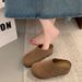 2025 Thick-Soled For Women Autumn New Fashion Casual Slip-On Lazy Shoes To Match Dresses Half Slippers_vogvips.com