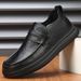 European Warm Series New Casual Leather Shoes For Men, Soft Sole, Trendy, Versatile, Fleece-Lined, Comfortable, Warm, Men's Cotton Shoes,_vogvips.com